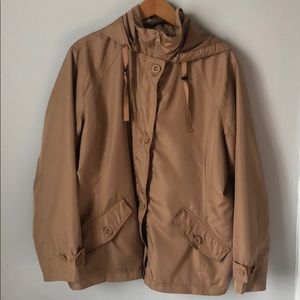 Lands’ End Tan Windbreaker